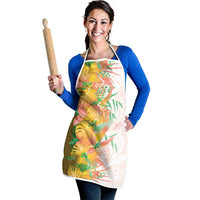 Hawaii Tropical Plant Lenalena Apron Vibrant Polynesian Pattern