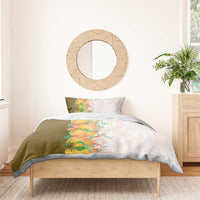 Hawaii Tropical Plant Lenalena Bedding Set Vibrant Polynesian Pattern