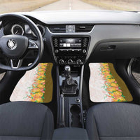 Hawaii Tropical Plant Lenalena Car Mats Vibrant Polynesian Pattern