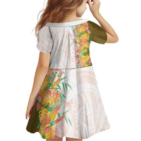 Hawaii Tropical Plant Lenalena Family Matching Summer Maxi Dress and Hawaiian Shirt Vibrant Polynesian Pattern