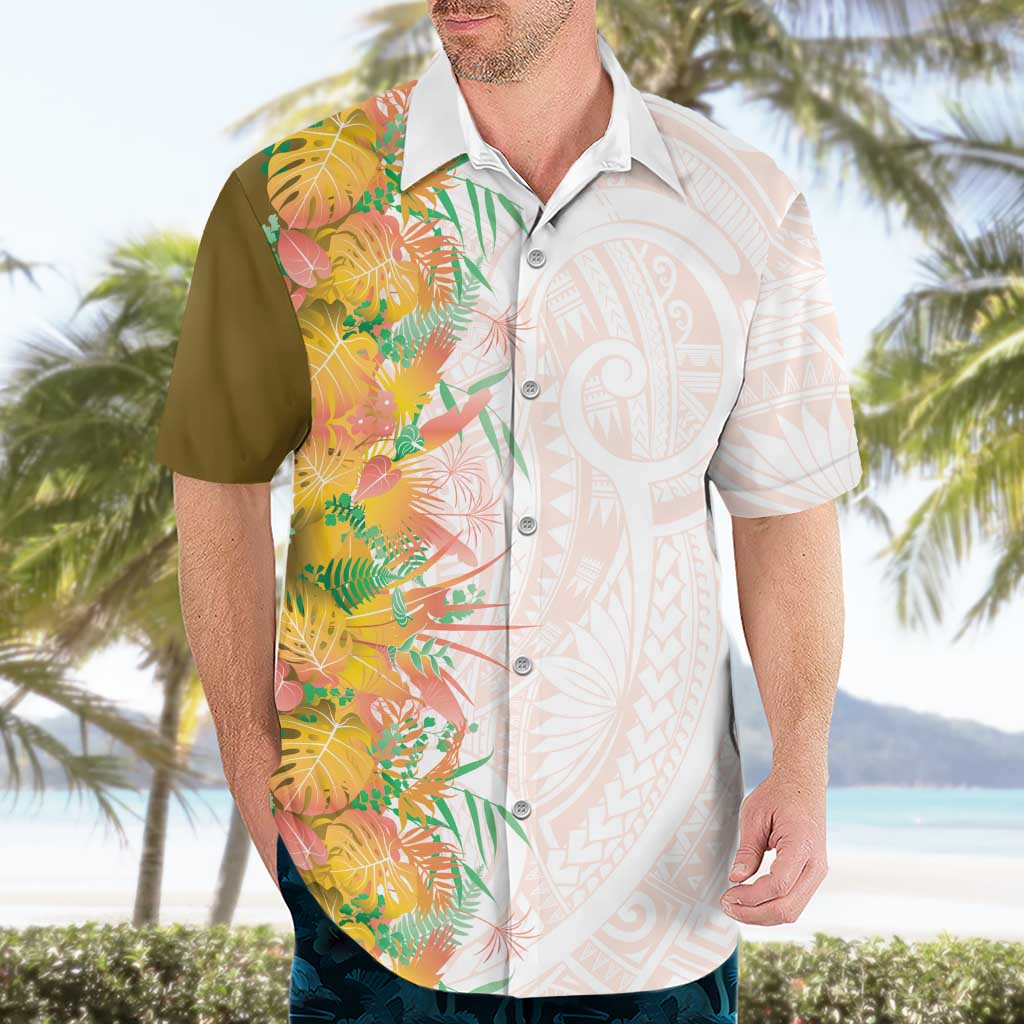 Hawaii Tropical Plant Lenalena Hawaiian Shirt Vibrant Polynesian Pattern