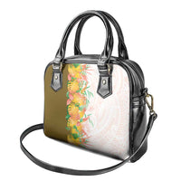 Hawaii Tropical Plant Lenalena Shoulder Handbag Vibrant Polynesian Pattern