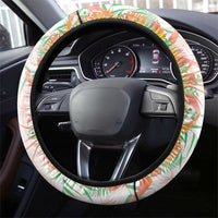 Hawaii Tropical Plant Lenalena Steering Wheel Cover Vibrant Polynesian Pattern