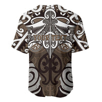 Personalised Maori Kati Mamoe Baseball Jersey Silver Fern Kowhaiwhai Art LT01 - Polynesian Pride