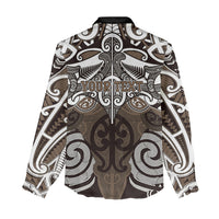 Personalised Maori Kati Mamoe Women Casual Shirt Silver Fern Kowhaiwhai Art LT01 - Polynesian Pride