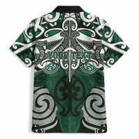 Personalised Maori Ngai Tahu Hawaiian Shirt Silver Fern Kowhaiwhai Art LT01 - Polynesian Pride