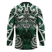 Personalised Maori Ngai Tahu Hockey Jersey Silver Fern Kowhaiwhai Art LT01 - Polynesian Pride