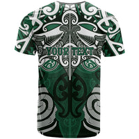 Personalised Maori Ngai Tahu T Shirt Silver Fern Kowhaiwhai Art LT01 - Polynesian Pride