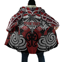 Personalised Maori Ngapuhi Cloak Silver Fern Kowhaiwhai Art LT01 - Polynesian Pride