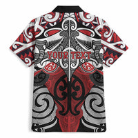 Personalised Maori Ngapuhi Hawaiian Shirt Silver Fern Kowhaiwhai Art LT01 - Polynesian Pride