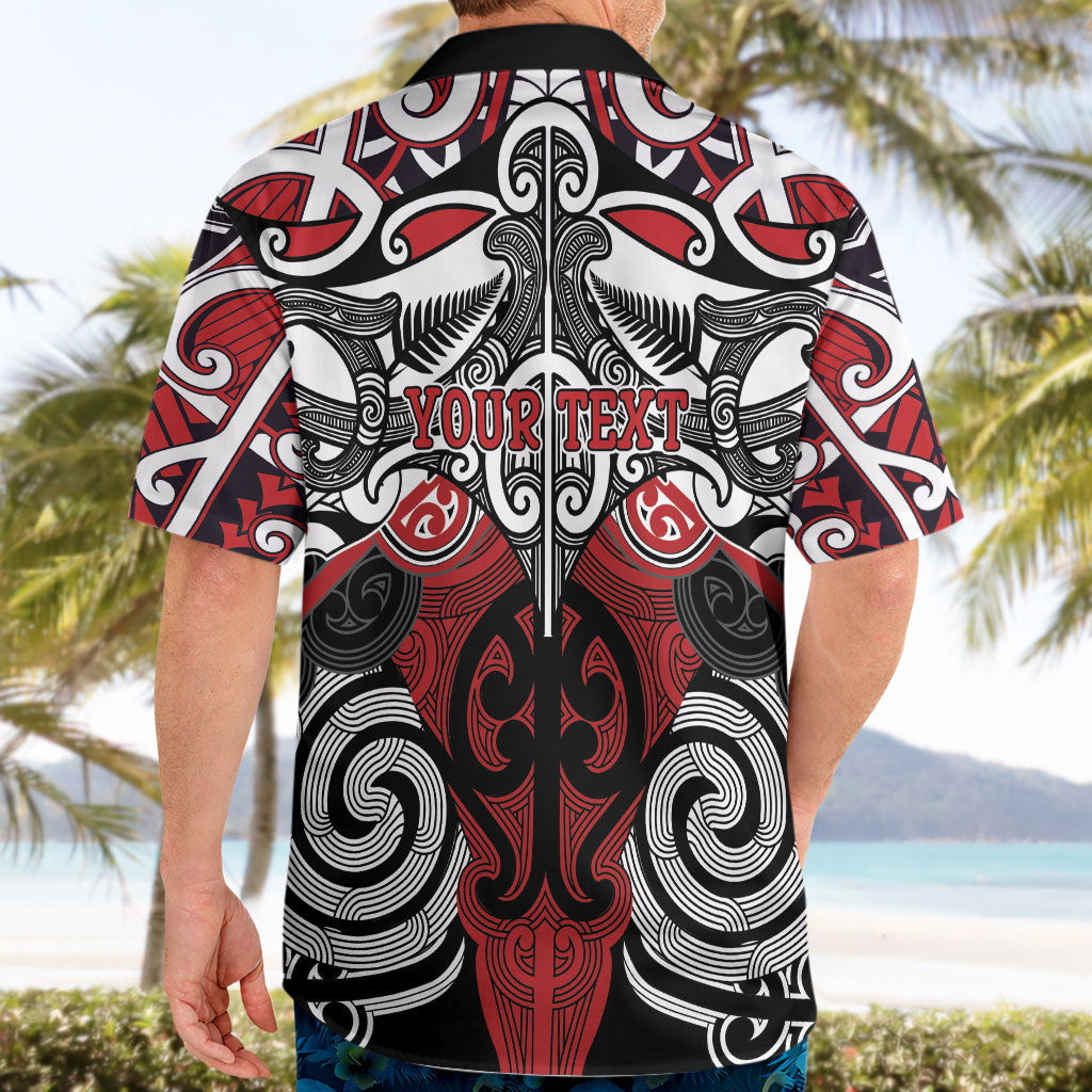 Personalised Maori Ngapuhi Hawaiian Shirt Silver Fern Kowhaiwhai Art LT01 - Polynesian Pride