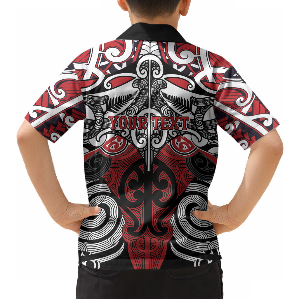 Personalised Maori Ngapuhi Hawaiian Shirt Silver Fern Kowhaiwhai Art LT01 - Polynesian Pride