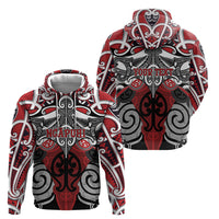 Personalised Maori Ngapuhi Hoodie Silver Fern Kowhaiwhai Art LT01 - Polynesian Pride