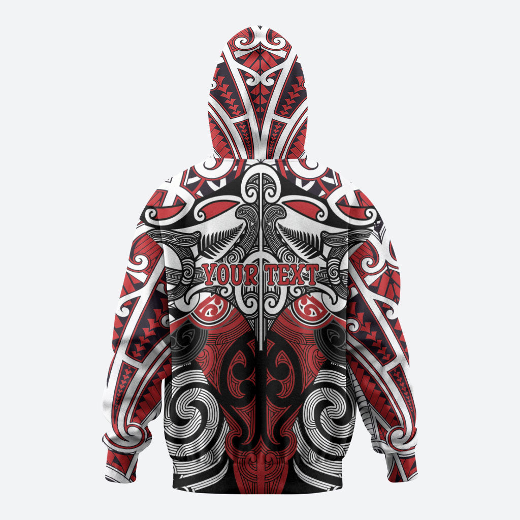 Personalised Maori Ngapuhi Hoodie Silver Fern Kowhaiwhai Art LT01 - Polynesian Pride