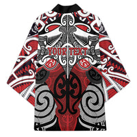 Personalised Maori Ngapuhi Kimono Silver Fern Kowhaiwhai Art LT01 - Polynesian Pride