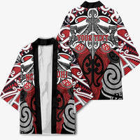 Personalised Maori Ngapuhi Kimono Silver Fern Kowhaiwhai Art LT01 - Polynesian Pride