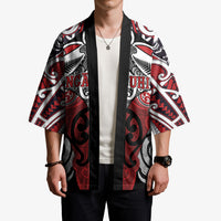 Personalised Maori Ngapuhi Kimono Silver Fern Kowhaiwhai Art LT01 - Polynesian Pride