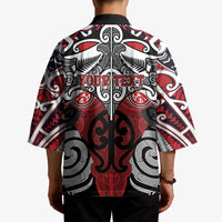 Personalised Maori Ngapuhi Kimono Silver Fern Kowhaiwhai Art LT01 - Polynesian Pride