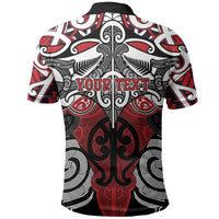 Personalised Maori Ngapuhi Polo Shirt Silver Fern Kowhaiwhai Art LT01 - Polynesian Pride