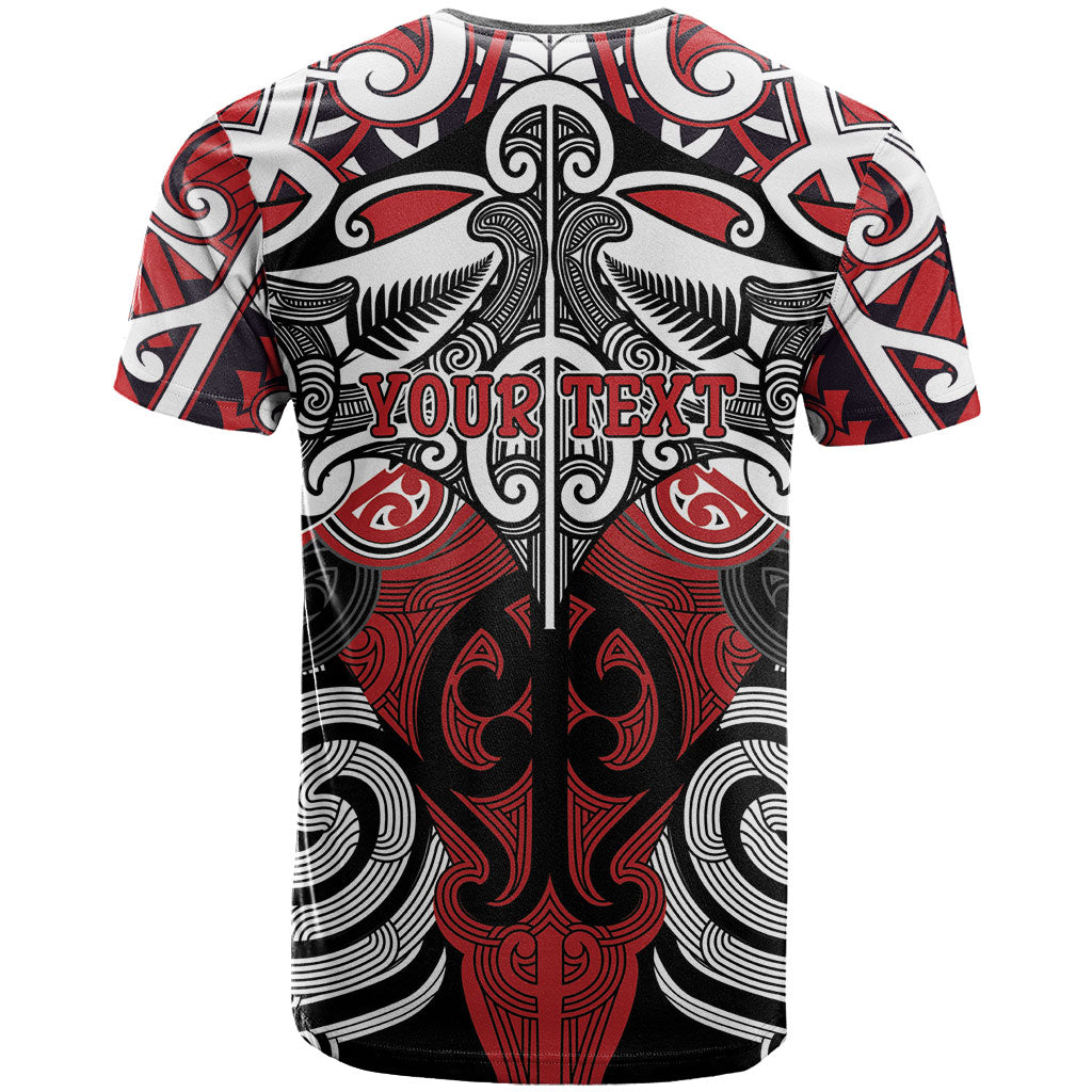 Personalised Maori Ngapuhi T Shirt Silver Fern Kowhaiwhai Art LT01 - Polynesian Pride