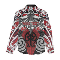 Personalised Maori Ngapuhi Women Casual Shirt Silver Fern Kowhaiwhai Art LT01 - Polynesian Pride