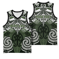 Personalised Maori Ngati Awa Basketball Jersey Silver Fern Kowhaiwhai Art LT01 - Polynesian Pride