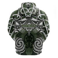 Personalised Maori Ngati Awa Hoodie Silver Fern Kowhaiwhai Art LT01 - Polynesian Pride