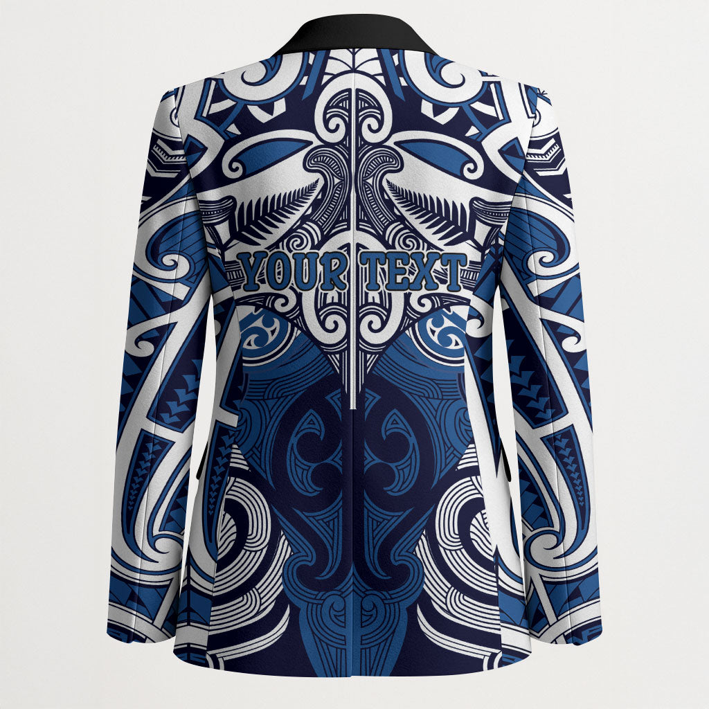 Personalised Maori Ngati Kahungunu Blazer Silver Fern Kowhaiwhai Art LT01 - Polynesian Pride