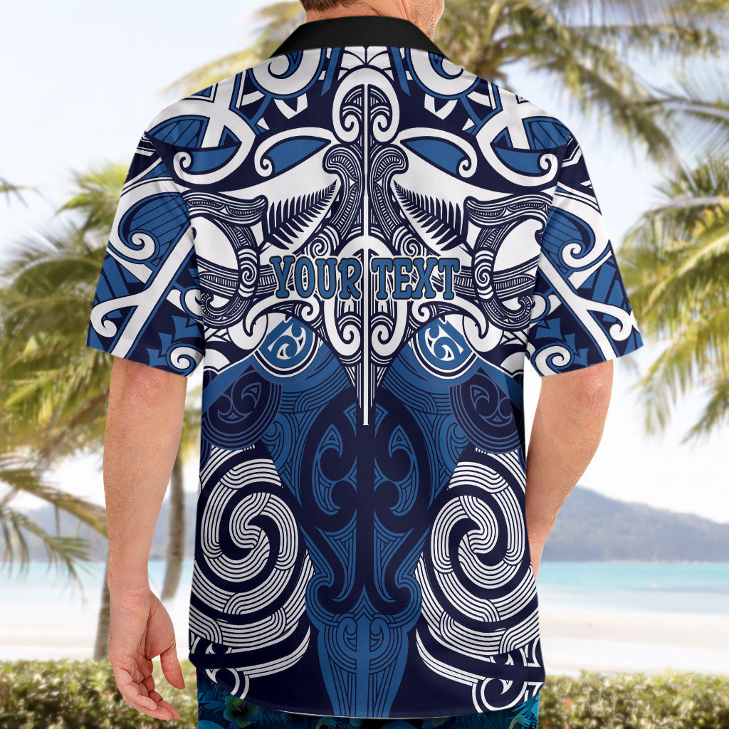 Personalised Maori Ngati Kahungunu Hawaiian Shirt Silver Fern Kowhaiwhai Art LT01 - Polynesian Pride