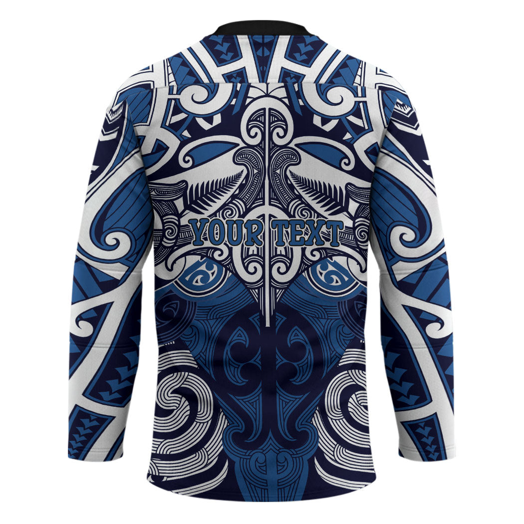 Personalised Maori Ngati Kahungunu Hockey Jersey Silver Fern Kowhaiwhai Art LT01 - Polynesian Pride
