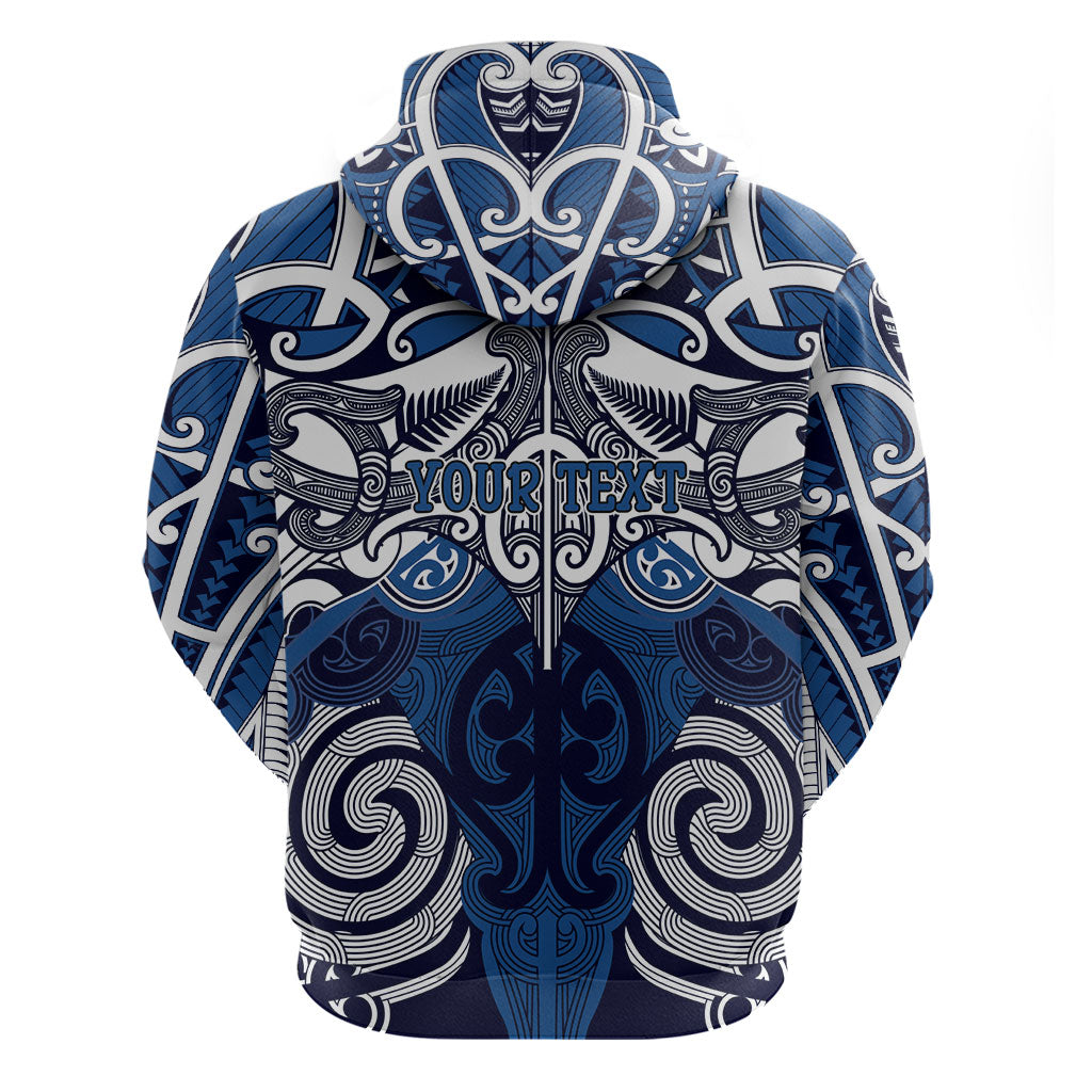 Personalised Maori Ngati Kahungunu Hoodie Silver Fern Kowhaiwhai Art LT01 - Polynesian Pride