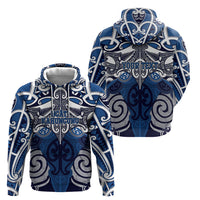Personalised Maori Ngati Kahungunu Hoodie Silver Fern Kowhaiwhai Art LT01 - Polynesian Pride