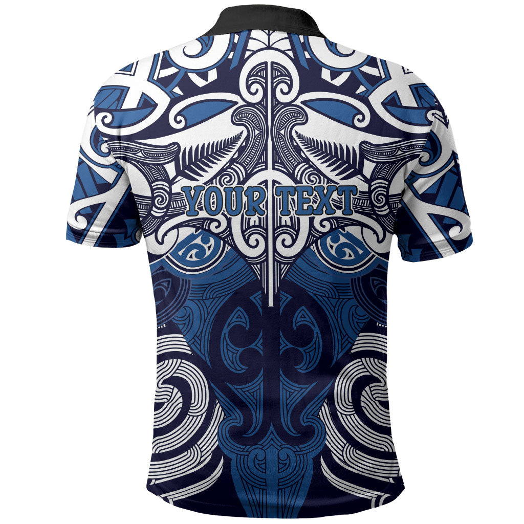 Personalised Maori Ngati Kahungunu Polo Shirt Silver Fern Kowhaiwhai Art LT01 - Polynesian Pride