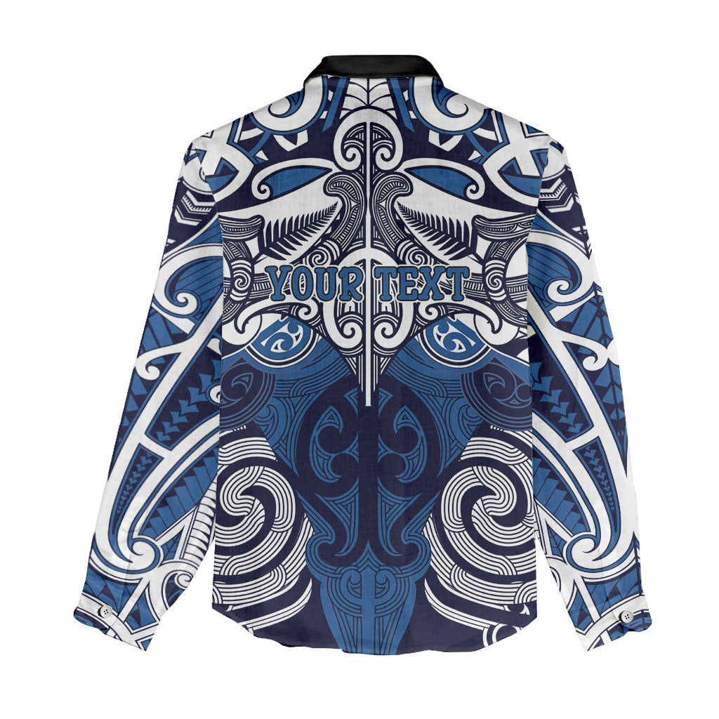 Personalised Maori Ngati Kahungunu Women Casual Shirt Silver Fern Kowhaiwhai Art LT01 - Polynesian Pride