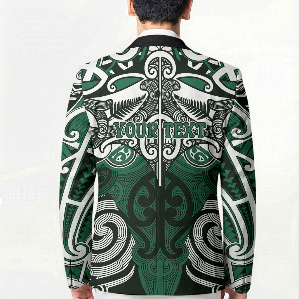 Personalised Maori Ngati Maniapoto Blazer Silver Fern Kowhaiwhai Art LT01 - Polynesian Pride