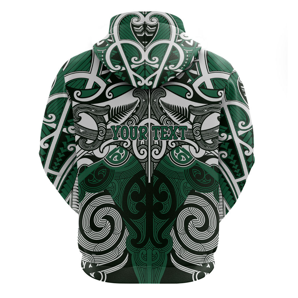 Personalised Maori Ngati Maniapoto Hoodie Silver Fern Kowhaiwhai Art LT01 - Polynesian Pride