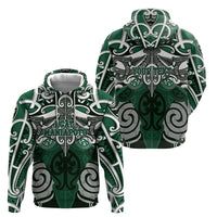 Personalised Maori Ngati Maniapoto Hoodie Silver Fern Kowhaiwhai Art LT01 - Polynesian Pride
