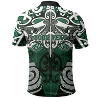 Personalised Maori Ngati Maniapoto Polo Shirt Silver Fern Kowhaiwhai Art LT01 - Polynesian Pride