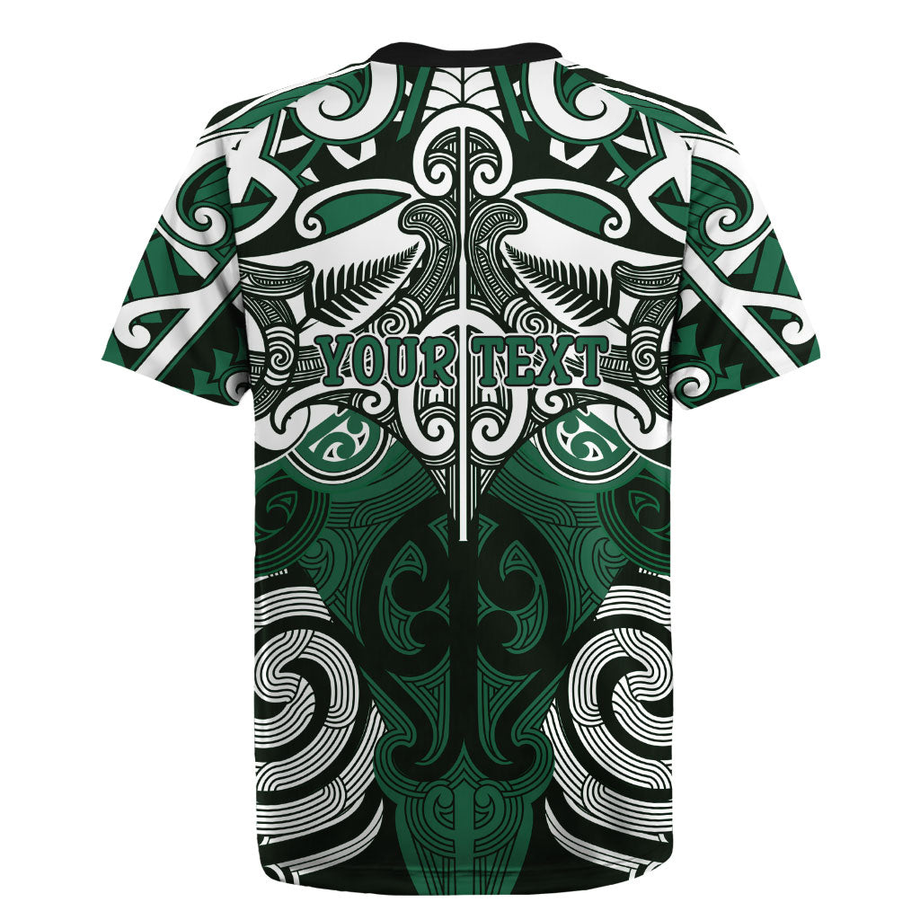 Personalised Maori Ngati Maniapoto Rugby Jersey Silver Fern Kowhaiwhai Art LT01 - Polynesian Pride