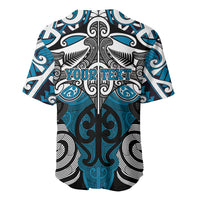 Personalised Maori Ngati Porou Baseball Jersey Silver Fern Kowhaiwhai Art LT01 - Polynesian Pride