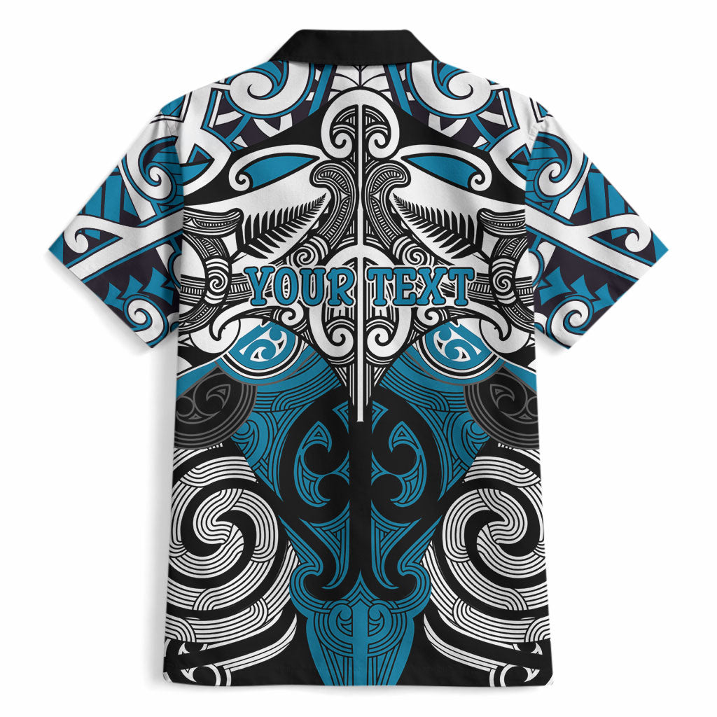 Personalised Maori Ngati Porou Hawaiian Shirt Silver Fern Kowhaiwhai Art LT01 - Polynesian Pride