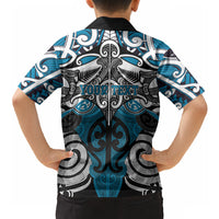 Personalised Maori Ngati Porou Hawaiian Shirt Silver Fern Kowhaiwhai Art LT01 - Polynesian Pride