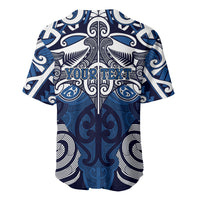 Personalised Maori Ngati Tuwharetoa Baseball Jersey Silver Fern Kowhaiwhai Art LT01 - Polynesian Pride