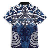 Personalised Maori Ngati Tuwharetoa Hawaiian Shirt Silver Fern Kowhaiwhai Art LT01 - Polynesian Pride
