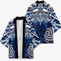 Personalised Maori Ngati Tuwharetoa Kimono Silver Fern Kowhaiwhai Art LT01 - Polynesian Pride