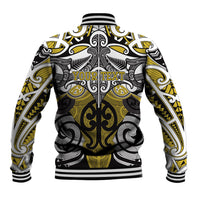 Personalised Maori Ngati Whatua Baseball Jacket Silver Fern Kowhaiwhai Art LT01 - Polynesian Pride
