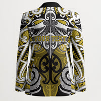 Personalised Maori Ngati Whatua Blazer Silver Fern Kowhaiwhai Art LT01 - Polynesian Pride