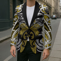 Personalised Maori Ngati Whatua Blazer Silver Fern Kowhaiwhai Art LT01 - Polynesian Pride