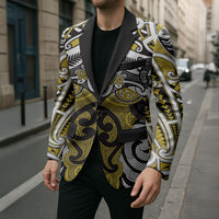 Personalised Maori Ngati Whatua Blazer Silver Fern Kowhaiwhai Art LT01 - Polynesian Pride