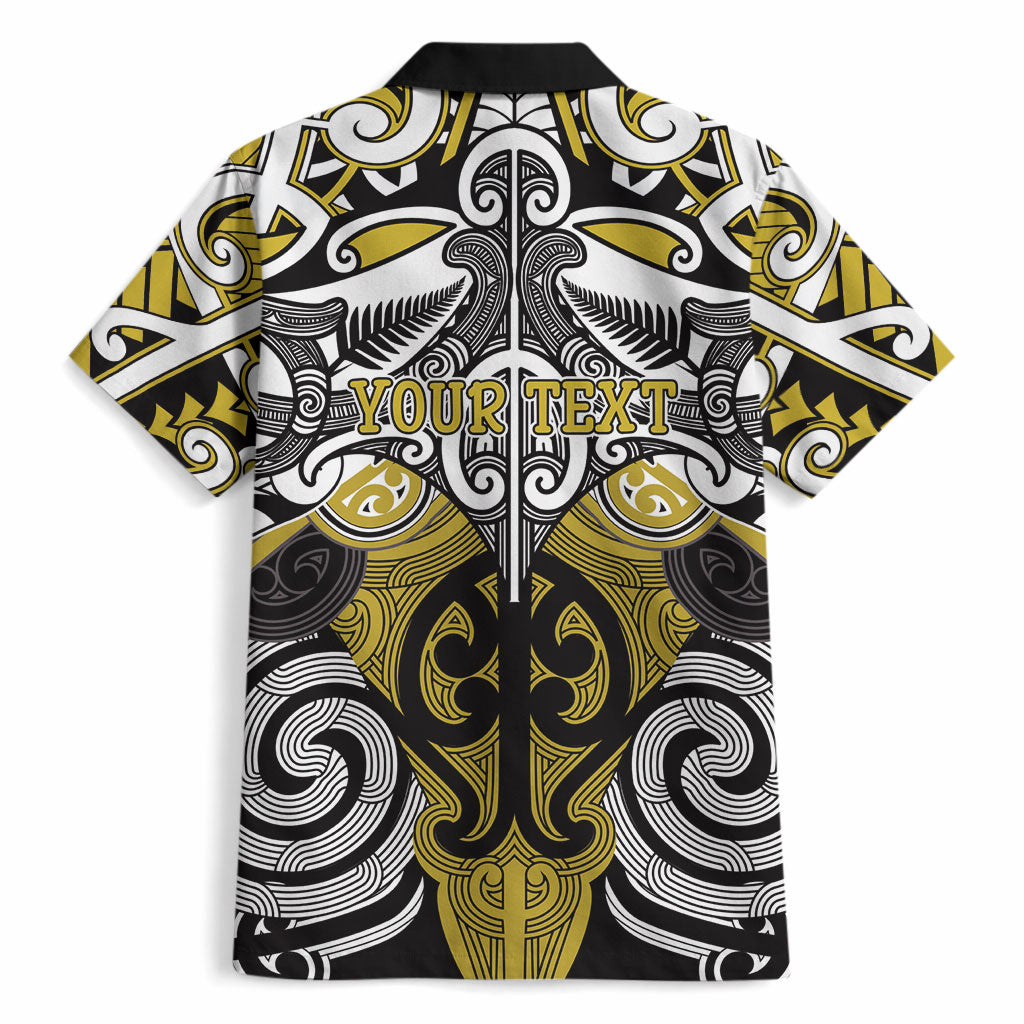 Personalised Maori Ngati Whatua Hawaiian Shirt Silver Fern Kowhaiwhai Art LT01 - Polynesian Pride
